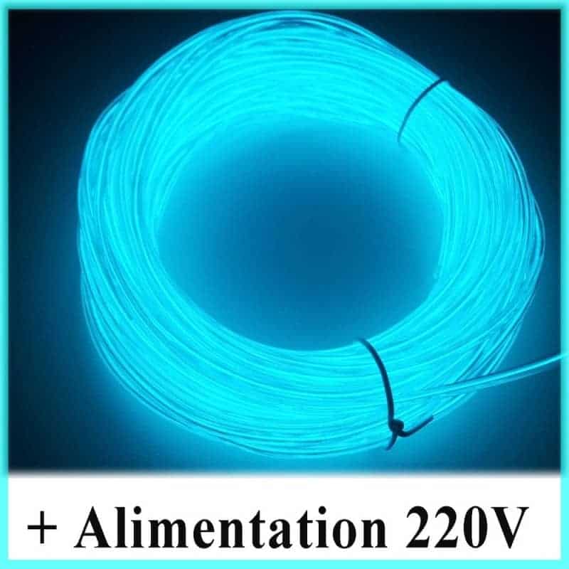 Kit Néon fil 220V Bleu clair Kit Néon fil 220V Bleu clair
