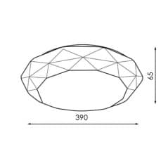 Plafonnier 24W Wifi 3000K-6000K