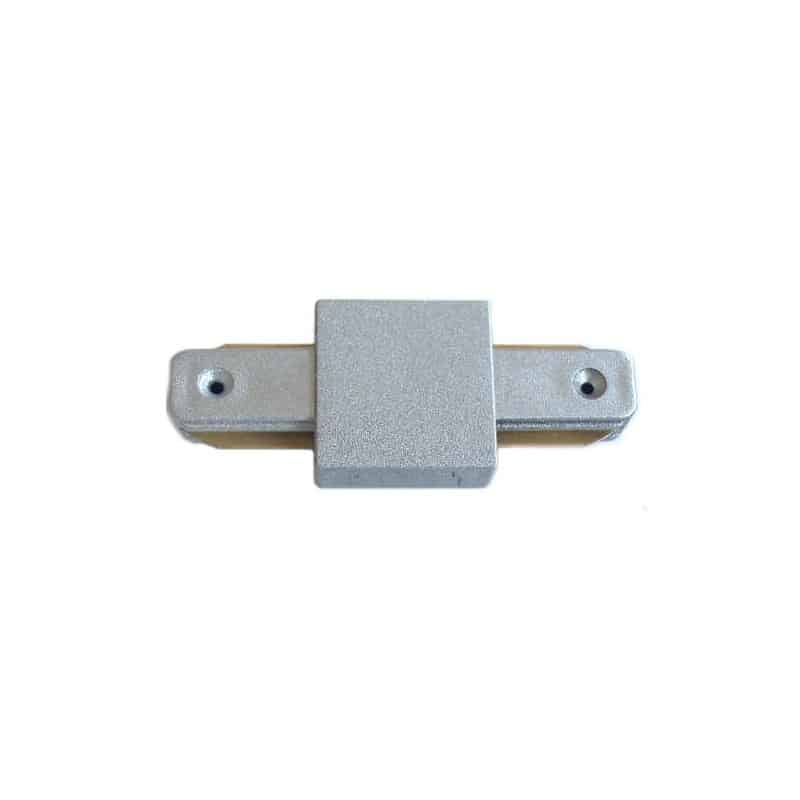 Connecteur droit Rail monophasé Argenté Connecteur droit Rail monophasé Argenté