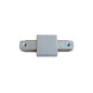 Connecteur droit Rail monophasé Argenté Connecteur droit Rail monophasé Argenté