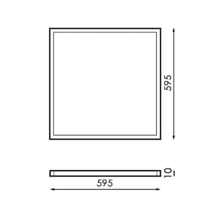 Dalle LED 60x60cm 40W WIFI RGB+CCT UGR19