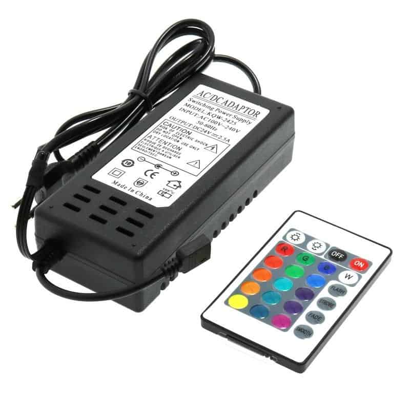 Contrôleur et alimentation Ruban led RGB 24V 60W