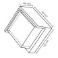 Applique murale 12W IP65 CCT 3000-6000K Applique murale 12W IP65 CCT 3000-6000K