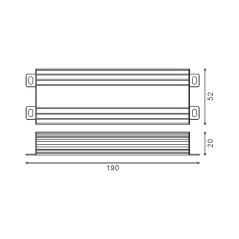 Alimentation Ruban LED 120W 230V/24V IP65