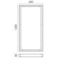 Support Dalle LED 120x30cm Support Dalle LED 120x30cm