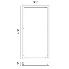 Support Dalle LED 60x30cm