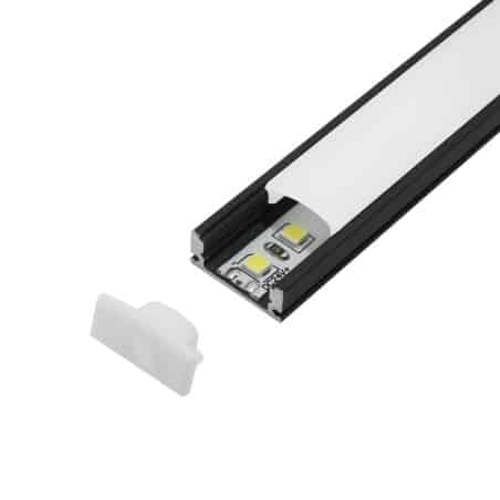 Profilé aluminium Noir Ruban LED