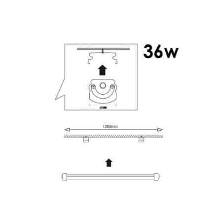 Boitier tube LED