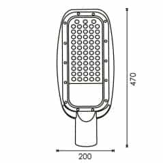 Eclairage public 100W IP65