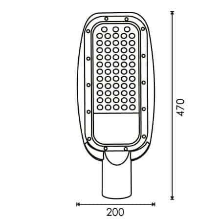 Eclairage public 100W IP65