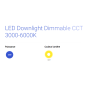 Spot encastrable 12W dimmable  CCT 3000-6000K