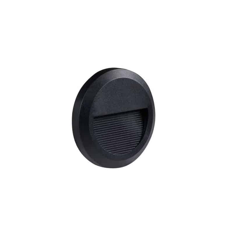 Spot escalier 2W IP65 Rond Noir