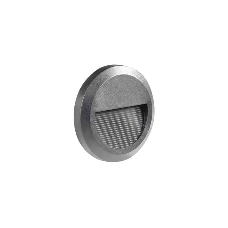 Spot escalier 2W IP65 Rond Gris