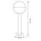 Potelet extérieur 50cm E27 IP44 noir Potelet extérieur 50cm E27 IP44 noir