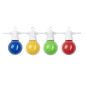 Guirlande lumineuse de 13m avec 20 ampoules colorées 6W G45 IP65 Blanche
