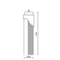 Tube LED T8 120cm 17W connexion 1 côté Bleu Tube LED T8 120cm 17W connexion 1 côté Bleu