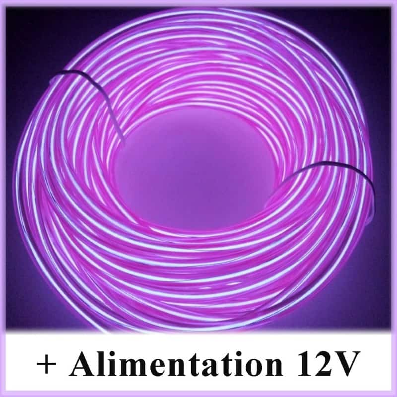 Kit Néon fil 12V Violet Kit Néon fil 12V Violet