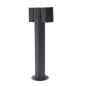 Potelet extérieur double orientable 44cm noir Potelet extérieur double orientable 44cm noir