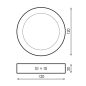 Plafonnier 6W CCT3000-6000K Nickel Plafonnier 6W CCT3000-6000K Nickel