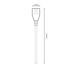 Câble d'alimentation tube T5 13cm