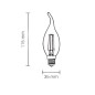 Ampoule E14 4W Flamme