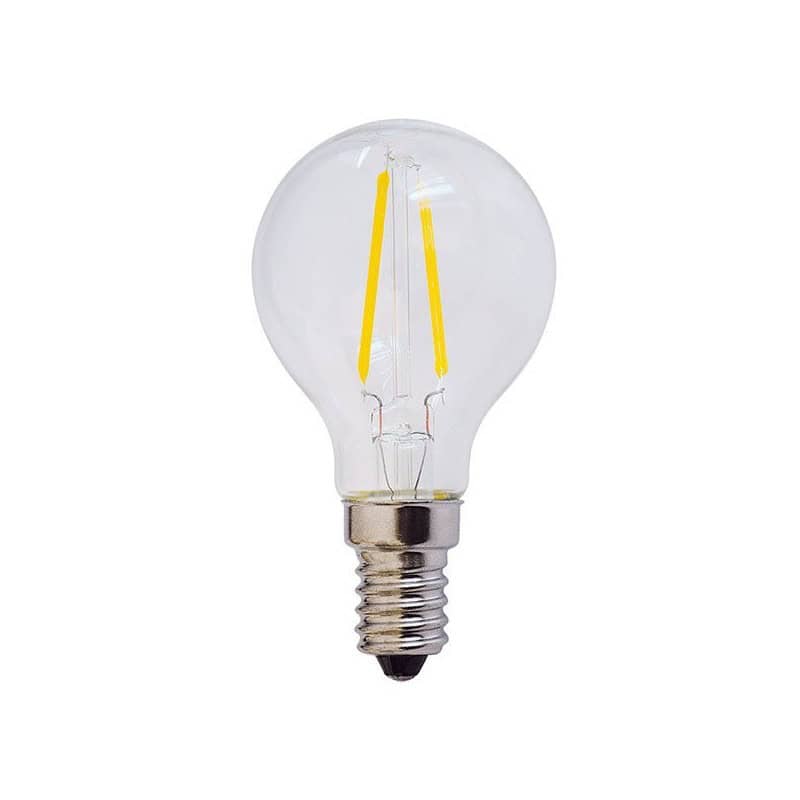 2W E14 T22 220V Mini Ampoule LED, Petit Culot à Vis(lumière chaude