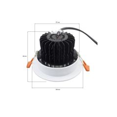 Spot orientable 7W Blanc et noir