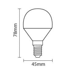 Ampoule E14 6W G45