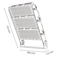 Projecteur stade 750W IP65 avec laser