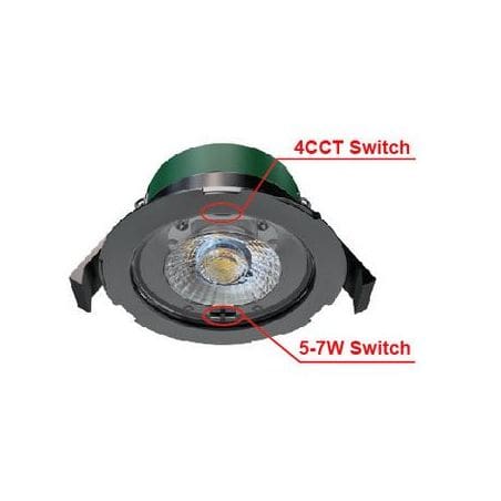 Spot encastrable 5-7W Dimmable IP65 CCT