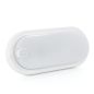 Plafonnier extérieur 12W IP54 ovale avec détecteur Plafonnier extérieur 12W IP54 ovale avec détecteur
