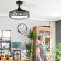 Ventilateur Plafond 36W Noir CCT6000K-4000K-3000K Ventilateur Plafond 36W Noir CCT6000K-4000K-3000K