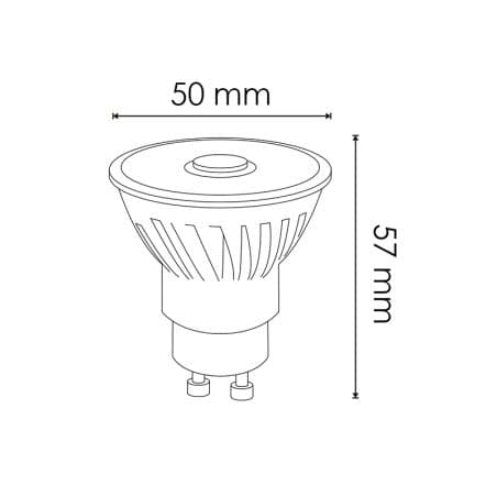 Ampoule GU10 8W 12°