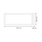 Plafonnier 30x60cm 24W CCT IP40 Plafonnier 30x60cm 24W CCT IP40