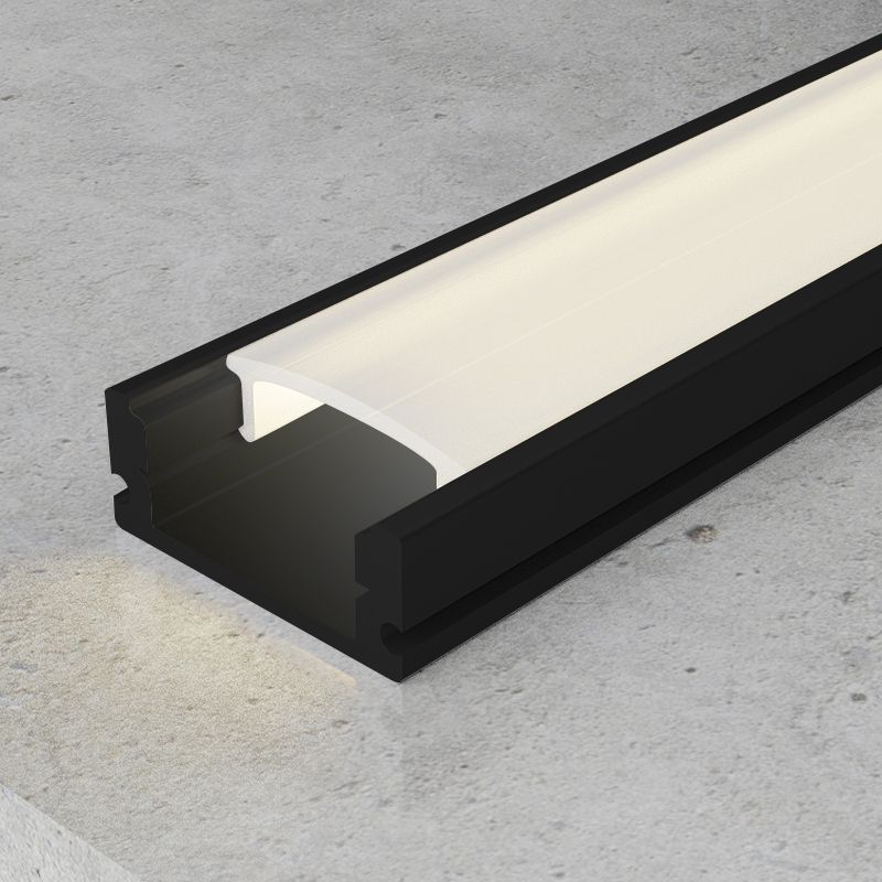 Profilé aluminium Noir Ruban LED 17,4x7mm Profilé aluminium Noir Ruban LED 17,4x7mm