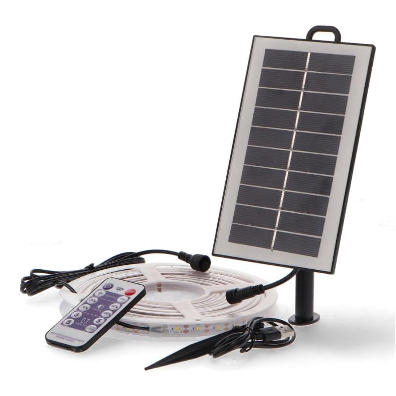 Ruban LED solaire IP68 Blanc Chaud Ruban LED solaire IP68 Blanc Chaud