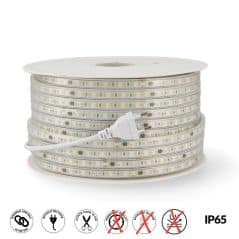 Ruban LED 220V 12W/m IP65 Blanc Neutre