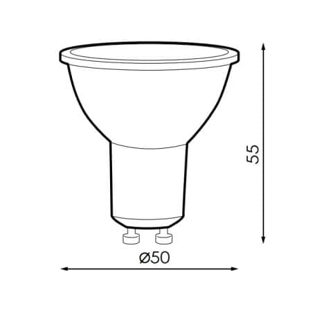 Ampoule GU10 7W 100°