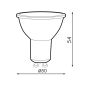 Ampoule GU10 7W 180° dimmable