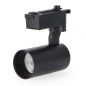Projecteur intérieur monophasé 12W Noir Projecteur intérieur monophasé 12W Noir
