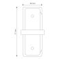 Connecteur droit Rail monophasé blanc Connecteur droit Rail monophasé blanc