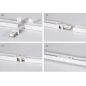 Connecteur droit Rail monophasé blanc Connecteur droit Rail monophasé blanc