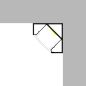 Profilé aluminium d'angle Laqué Noir Ruban LED 19x19mm Profilé aluminium d'angle Laqué Noir Ruban LED 19x19mm