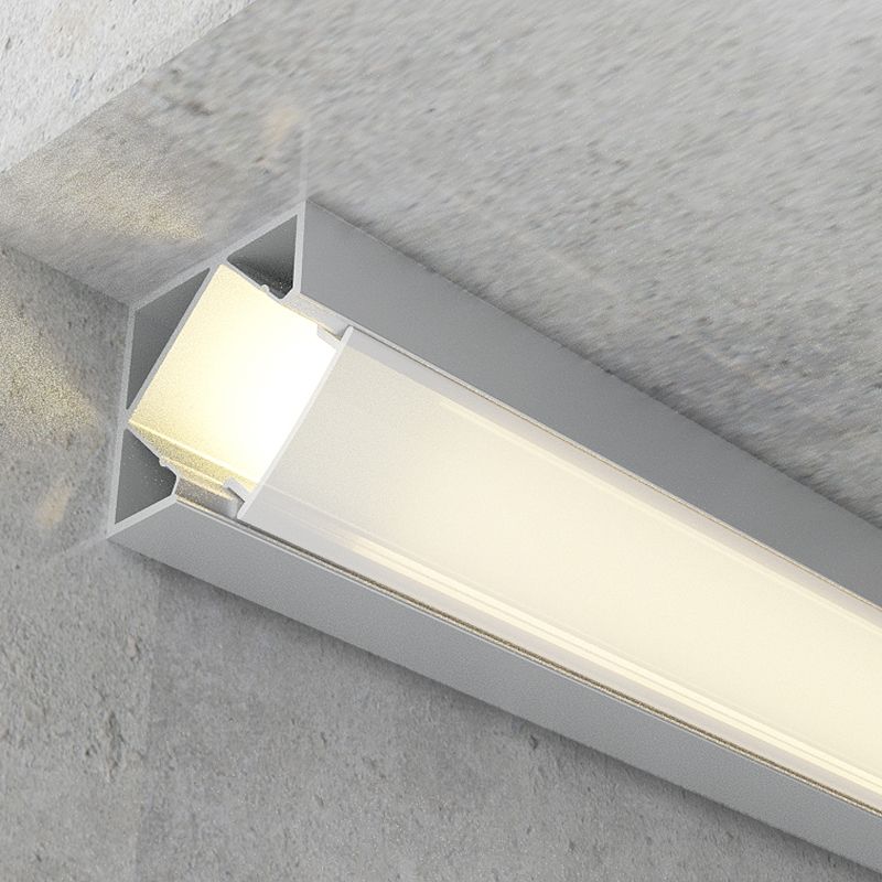 Profilé aluminium d'angle Ruban LED 19x19mm Profilé aluminium d'angle Ruban LED 19x19mm