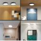 Plafonnier 6W Noir CCT3000K-4000K-6000K Plafonnier 6W Noir CCT3000K-4000K-6000K