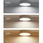 Plafonnier 6W Noir CCT3000K-4000K-6000K Plafonnier 6W Noir CCT3000K-4000K-6000K