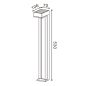 Potelet solaire 53cm IP44 Potelet solaire 53cm IP44