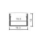Profilé aluminium Ruban LED 19,3x13mm Profilé aluminium Ruban LED 19,3x13mm