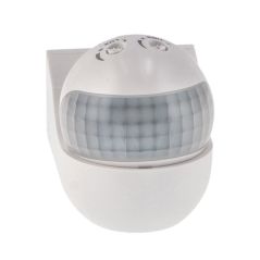 Détecteur de présence 180° 800W IP44 Blanc