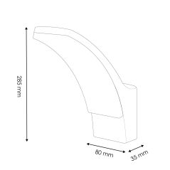 Applique murale 12W CCT3000K-4000K-6000K IP54 Blanche